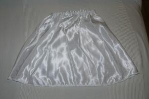 JUPE SATIN BLANC